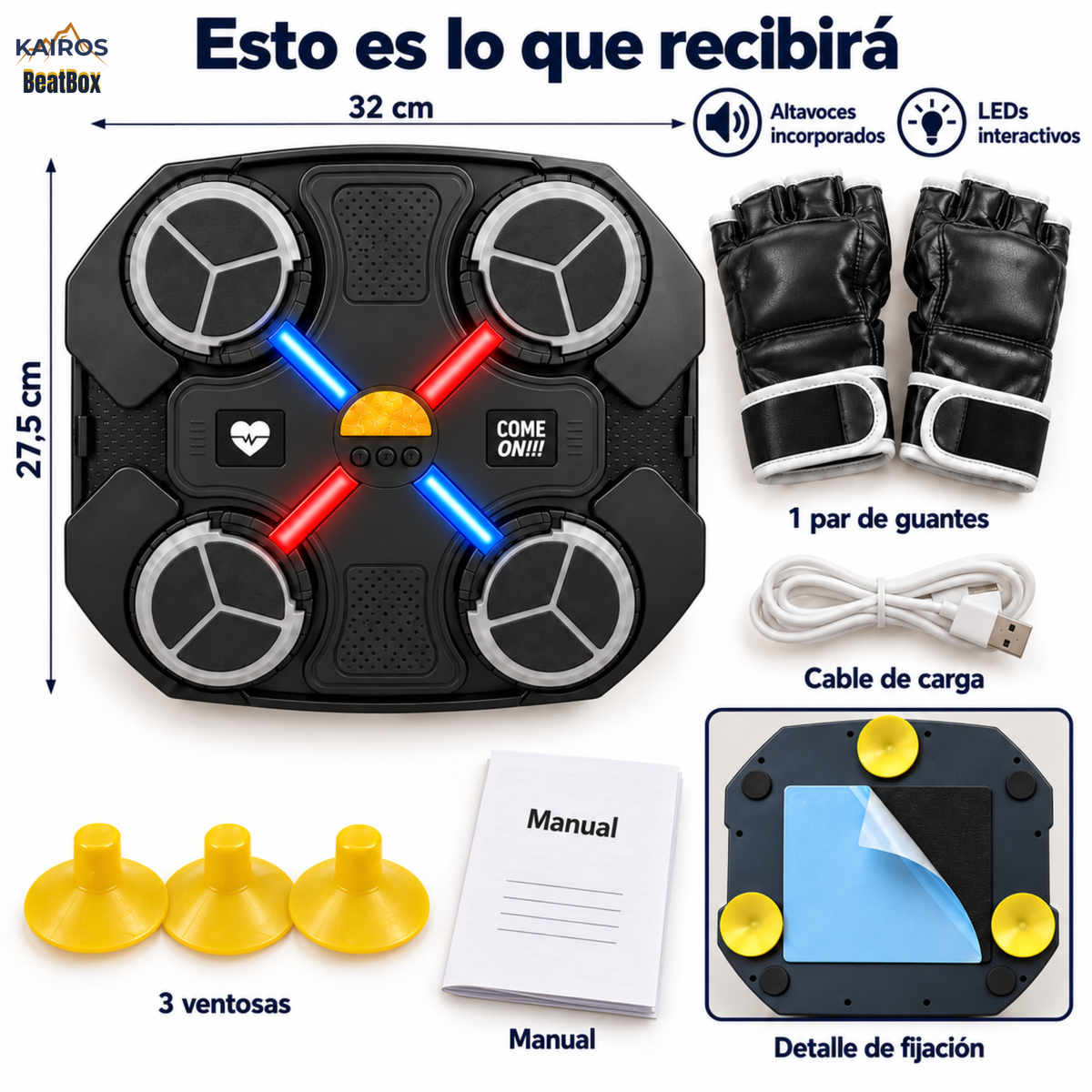 KAIROS BeatBox | Máquina de boxeo musical infantil