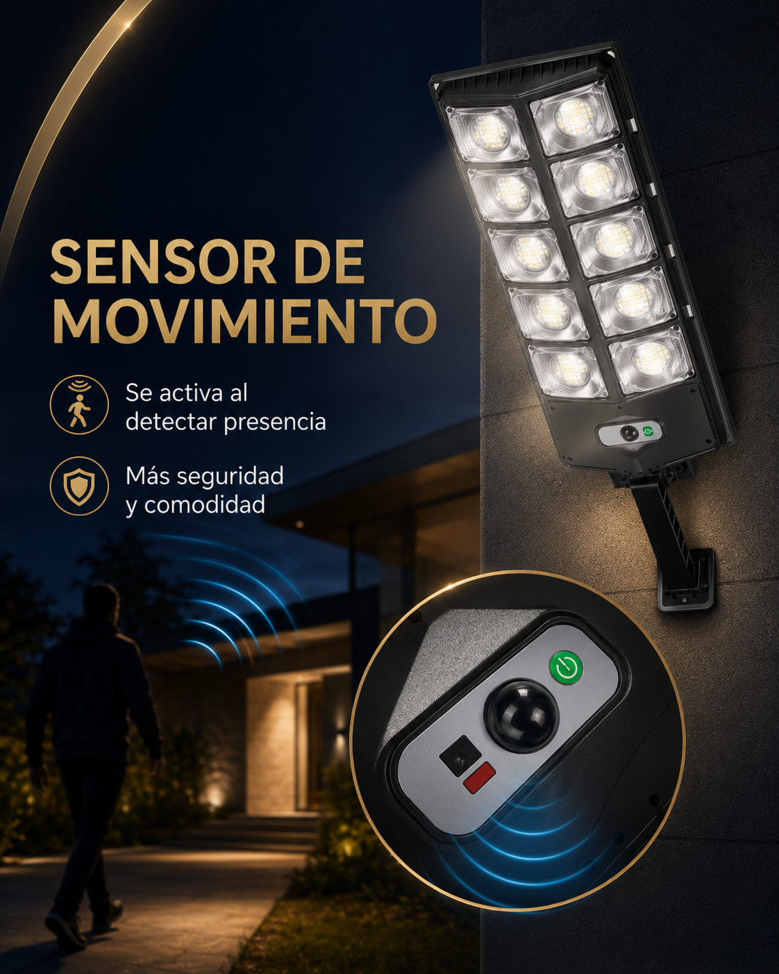 Kairos Solaris Pro - Luz Solar LED
