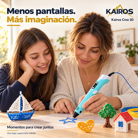 KAIROS CREA 3D | Bolígrafo para dibujar y construir en 3D