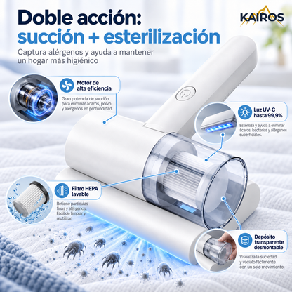 KAIROS Aspiradora Antiácaros UV