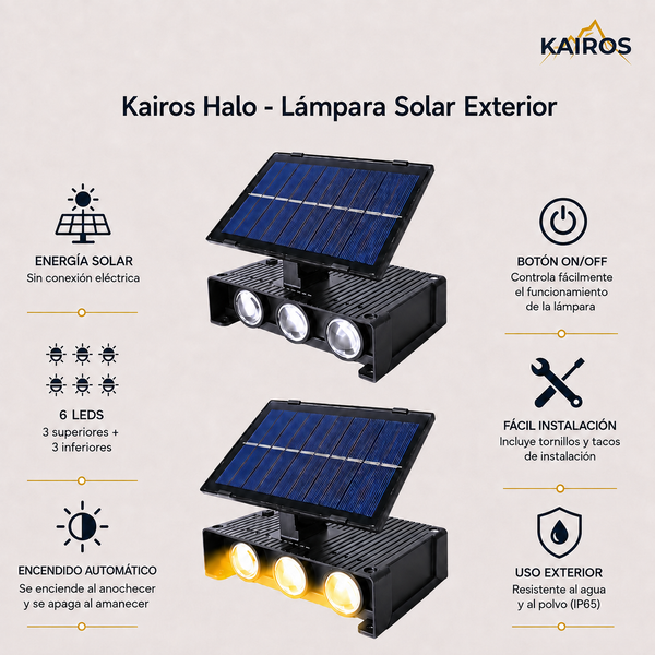 Kairos Halo - Lámpara Solar Exterior